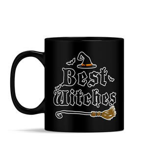 Personalized Best Witches on 11oz Ceramic Black Coffee Mug