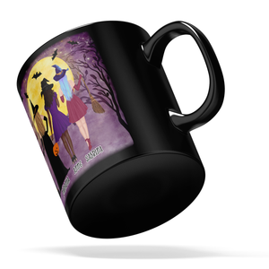 Personalized Best Witches on 11oz Ceramic Black Coffee Mug