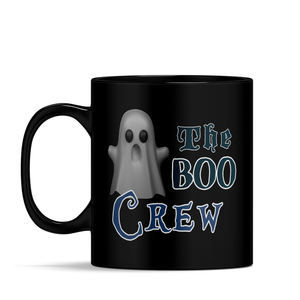 Personalized The Boo Crew on 11oz Ceramic Black Coffee Mug