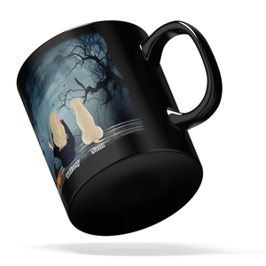 Personalized Halloween All you need is Love and a Dog on 11oz Ceramic Black Coffee Mug