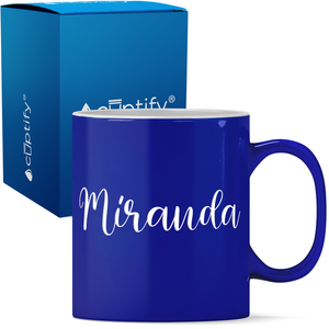 Personalized Miranda Style 11oz Coffee Mug