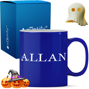 Personalized Eerie Halloween Font 11oz Coffee Mug