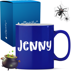 Personalized Spooky Halloween Font 11oz Coffee Mug
