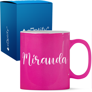 Personalized Miranda Style 11oz Coffee Mug