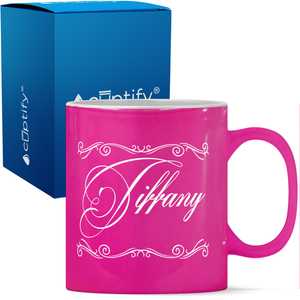 Personalized Scroll Script 11oz Coffee Mug