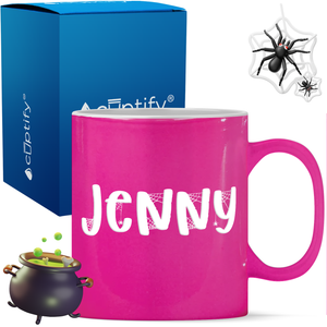 Personalized Spooky Halloween Font 11oz Coffee Mug