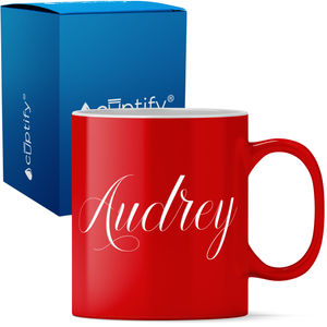Personalized Audrey Style 11oz Coffee Mug