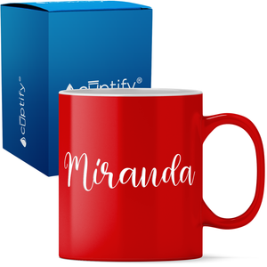 Personalized Miranda Style 11oz Coffee Mug
