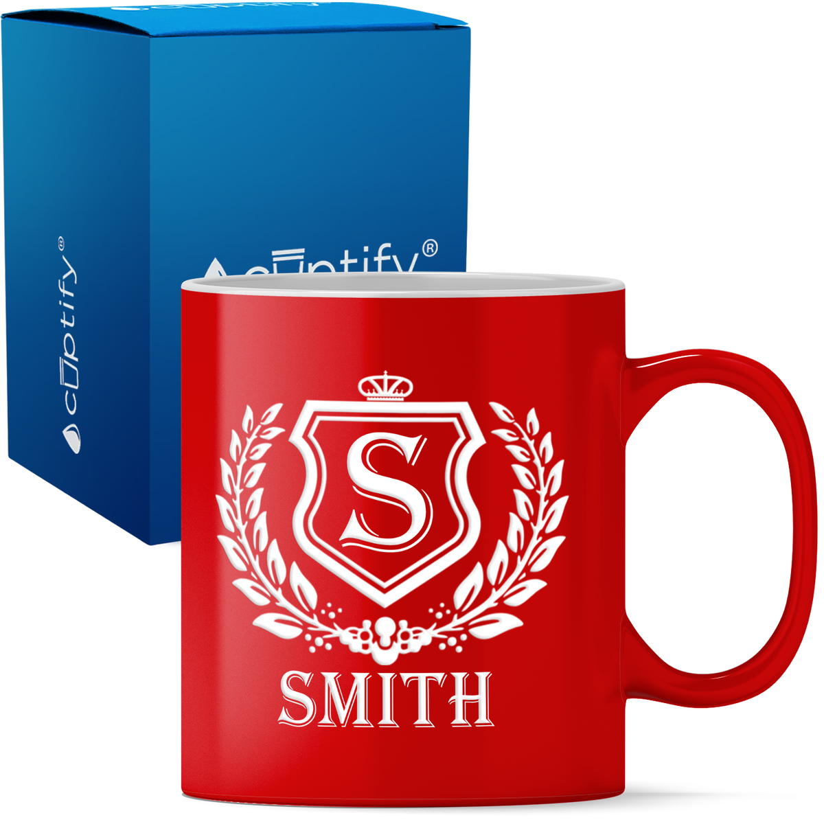 Personalized Monogram Initial Badge 11oz Coffee Mug