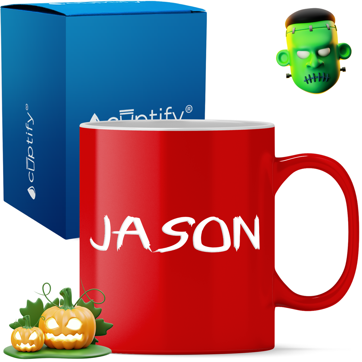 Personalized Scary Halloween Font 11oz Coffee Mug