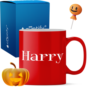 Personalized Wicked Halloween Font 11oz Coffee Mug