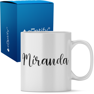 Personalized Miranda Style 11oz Coffee Mug