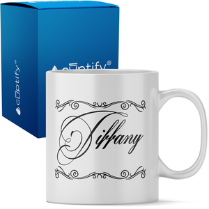 Personalized Scroll Script 11oz Coffee Mug