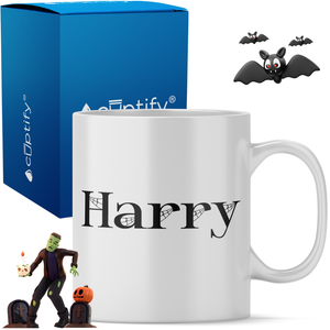 Personalized Wicked Halloween Font 11oz Coffee Mug