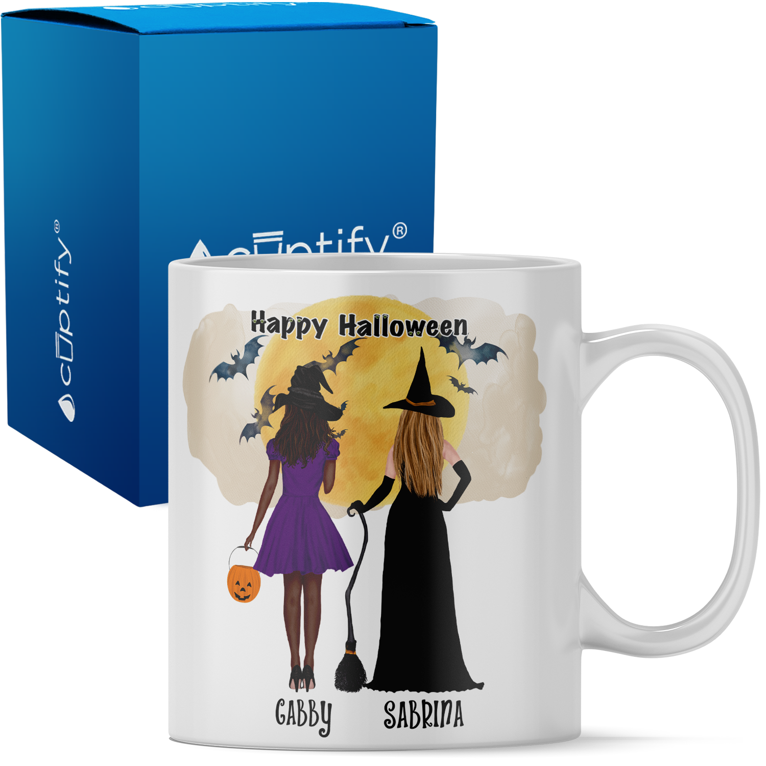 Personalized We Are the Grand Daughters of the Witches on 11oz Ceramic White Coffee Mug