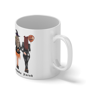 Personalized Best Witches Best Girl Friends on 11oz Ceramic White Coffee Mug