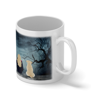 Personalized Halloween All you need is Love and a Dog on 11oz Ceramic White Coffee Mug