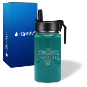 Personalized Vestige Design on 12oz Wide Mouth Bottle
