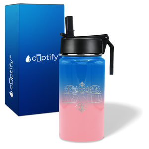 Personalized Vestige Design on 12oz Wide Mouth Bottle