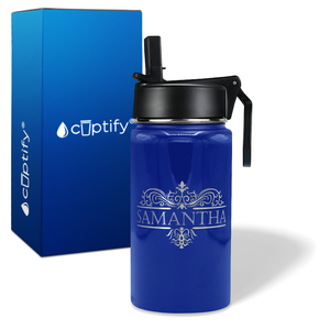 Personalized Vestige Design on 12oz Wide Mouth Bottle