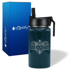 Personalized Vestige Design on 12oz Wide Mouth Bottle