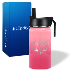 Personalized Vestige Design on 12oz Wide Mouth Bottle