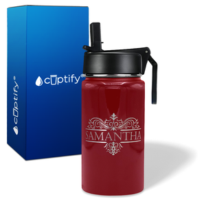 Personalized Vestige Design on 12oz Wide Mouth Bottle