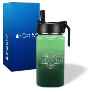 Personalized Vestige Design on 12oz Wide Mouth Bottle