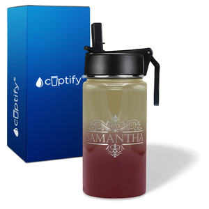 Personalized Vestige Design on 12oz Wide Mouth Bottle