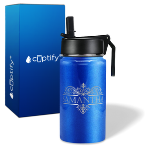 Personalized Vestige Design on 12oz Wide Mouth Bottle