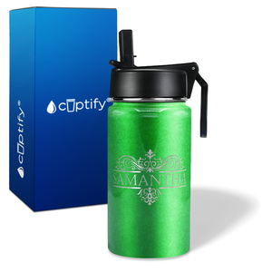 Personalized Vestige Design on 12oz Wide Mouth Bottle