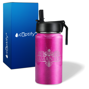 Personalized Vestige Design on 12oz Wide Mouth Bottle