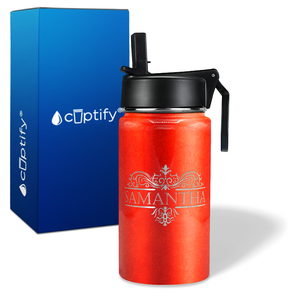 Personalized Vestige Design on 12oz Wide Mouth Bottle