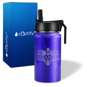 Personalized Vestige Design on 12oz Wide Mouth Bottle