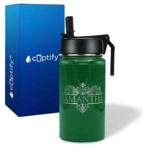 Personalized Vestige Design on 12oz Wide Mouth Bottle