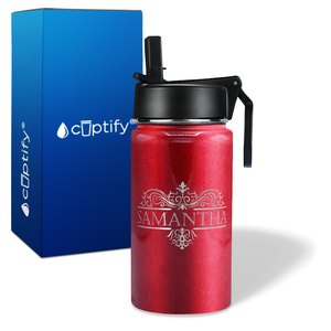 Personalized Vestige Design on 12oz Wide Mouth Bottle