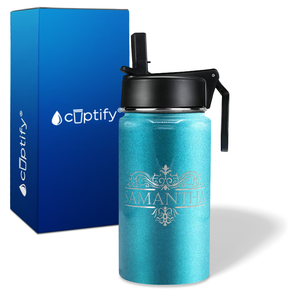Personalized Vestige Design on 12oz Wide Mouth Bottle