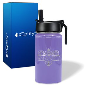 Personalized Vestige Design on 12oz Wide Mouth Bottle