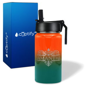 Personalized Vestige Design on 12oz Wide Mouth Bottle