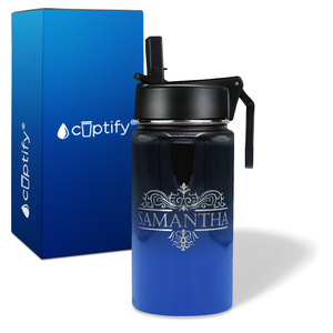 Personalized Vestige Design on 12oz Wide Mouth Bottle