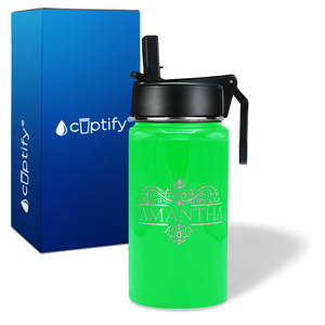 Personalized Vestige Design on 12oz Wide Mouth Bottle