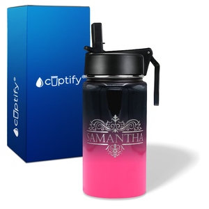 Personalized Vestige Design on 12oz Wide Mouth Bottle