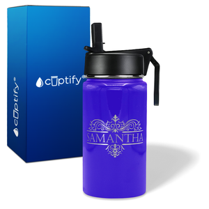 Personalized Vestige Design on 12oz Wide Mouth Bottle