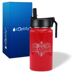 Personalized Vestige Design on 12oz Wide Mouth Bottle