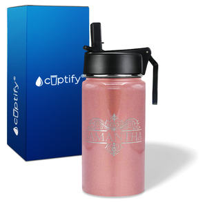 Personalized Vestige Design on 12oz Wide Mouth Bottle