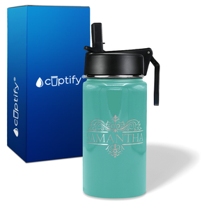 Personalized Vestige Design on 12oz Wide Mouth Bottle