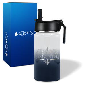 Personalized Vestige Design on 12oz Wide Mouth Bottle