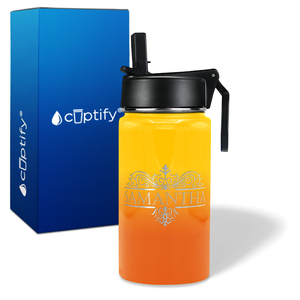Personalized Vestige Design on 12oz Wide Mouth Bottle