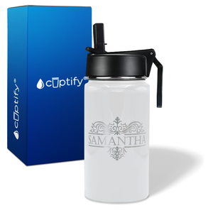 Personalized Vestige Design on 12oz Wide Mouth Bottle