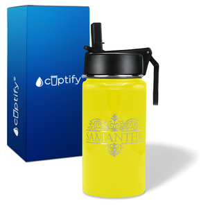 Personalized Vestige Design on 12oz Wide Mouth Bottle